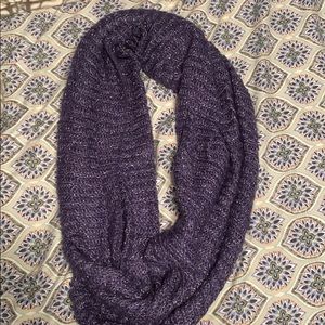 Purple scarf with silver accents